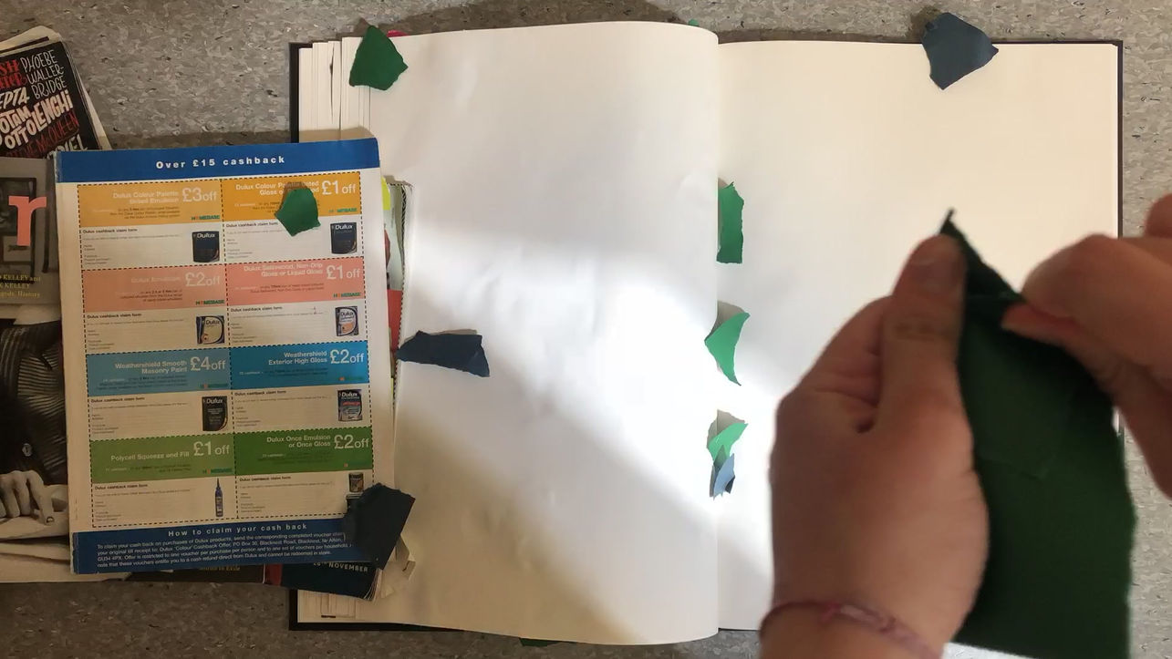 Green and Blue Dropping Time Lapse